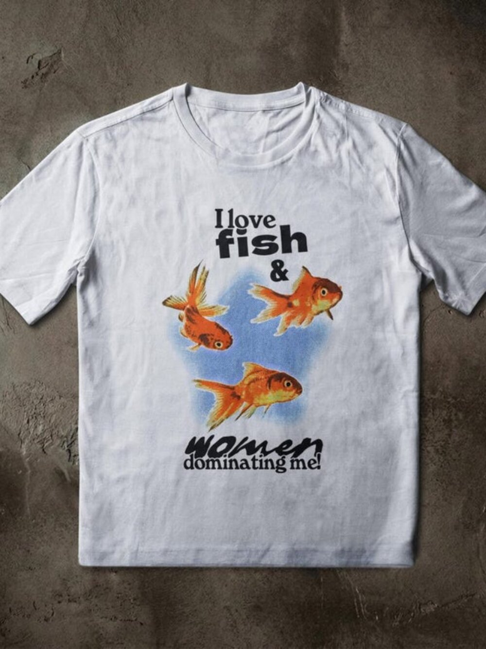 Love Fish and Women Dominating Me Meme Tee, Funny Sapphic Pride Shirt